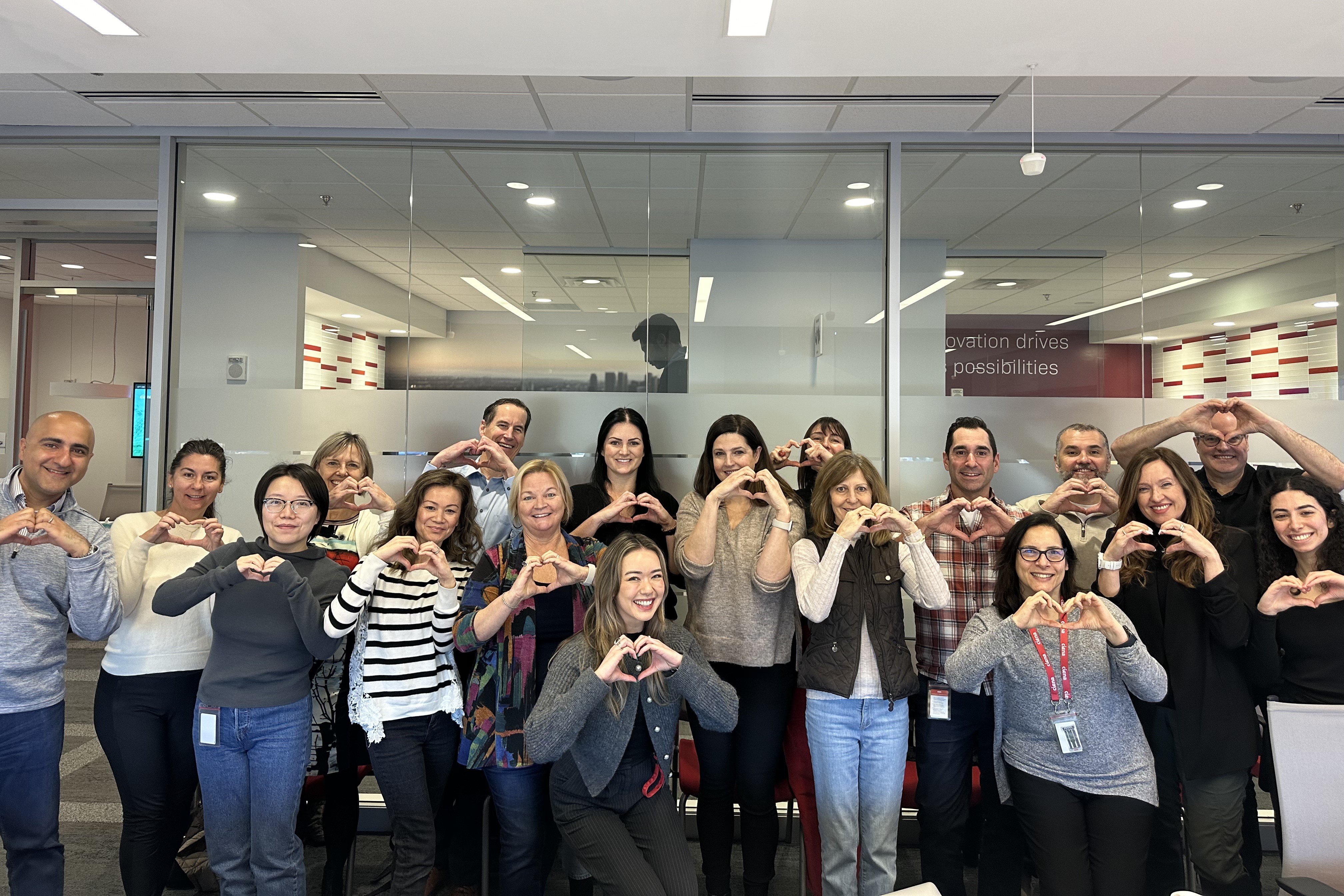 Employees in Ottawa celebrating International Women's Day