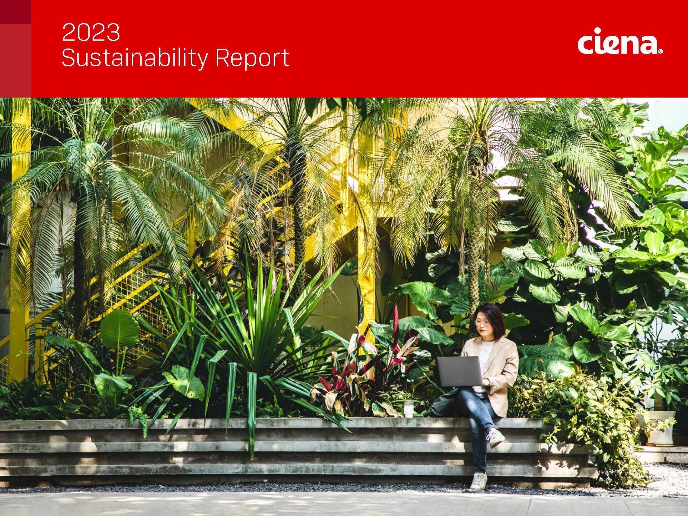 Cover image from the 2023 sustainability report